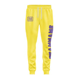 Custom Light Yellow Light Purple Pants