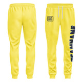 Custom Light Yellow Navy Pants