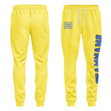 Custom Light Yellow Sky Blue Pants