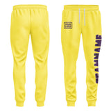 Custom Light Yellow Purple Pants