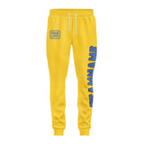 Custom Gold Sky Blue Pants
