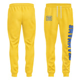 Custom Gold Sky Blue Pants