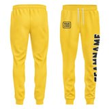 Custom Gold Black Pants