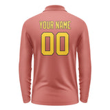 Custom Copper Rose Gold Long Sleeve Polo Shirt