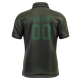 Custom Olive Green Short-Sleeve Polo Shirt