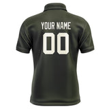 Custom Olive Cream Short-Sleeve Polo Shirt