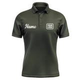 Custom Olive Cream Short-Sleeve Polo Shirt