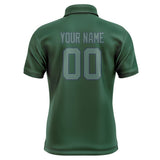 Custom Green Blue Green Short-Sleeve Polo Shirt