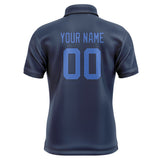 Custom Blue Sky Blue Short-Sleeve Polo Shirt