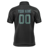 Custom Black Blue Green Short-Sleeve Polo Shirt