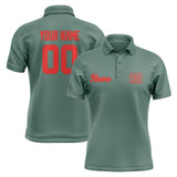 Custom Blue Green Orange Red Short-Sleeve Polo Shirt