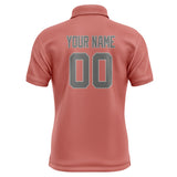 Custom Copper Rose Dark Grey Short-Sleeve Polo Shirt