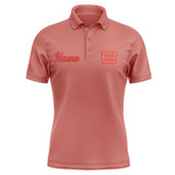 Custom Copper Rose Orange Red Short-Sleeve Polo Shirt