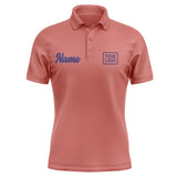 Custom Copper Rose Purple Short-Sleeve Polo Shirt