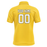 Custom Gold Cream Short-Sleeve Polo Shirt