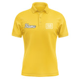 Custom Gold Cream Short-Sleeve Polo Shirt