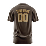 Custom Brown Light Khaki T-Shirt
