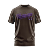 Custom Brown Purple T-Shirt