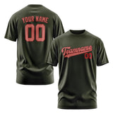 Custom Olive Copper Rose T-Shirt