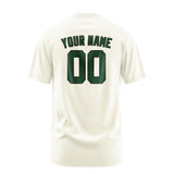 Custom Cream Green T-Shirt