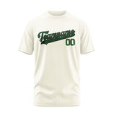 Custom Cream Green T-Shirt