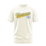 Custom Cream Gold T-Shirt