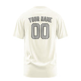 Custom Cream Gray T-Shirt