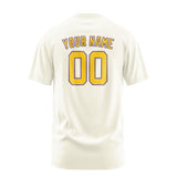 Custom Cream Gold T-Shirt