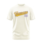 Custom Cream Gold T-Shirt