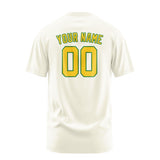 Custom Cream Gold T-Shirt