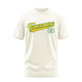 Custom Cream Gold T-Shirt
