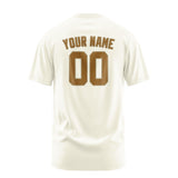 Custom Cream Khaki T-Shirt
