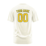 Custom Cream Gold T-Shirt