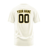 Custom Cream Black T-Shirt