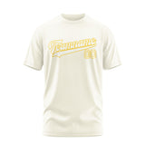 Custom Cream White T-Shirt