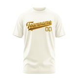 Custom Cream Khaki T-Shirt