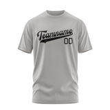 Custom Gray Black T-Shirt