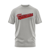 Custom Gray Red T-Shirt