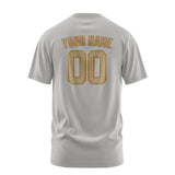 Custom Gray Light Khaki T-Shirt