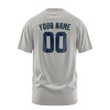 Custom Gray Blue T-Shirt