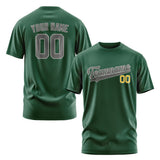 Custom Green Dark Grey T-Shirt