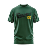 Custom Green Black T-Shirt