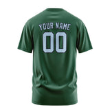 Custom Green Light Blue T-Shirt