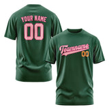 Custom Green Light Pink T-Shirt