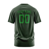 Custom Dark Green Emerald Green T-Shirt