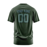 Custom Dark Green Blue Green T-Shirt