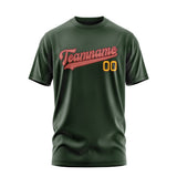 Custom Dark Green Copper Rose T-Shirt
