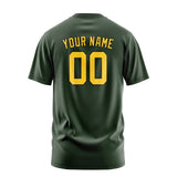 Custom Dark Green Gold T-Shirt