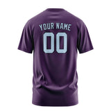 Custom Purple Light Blue T-Shirt