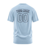 Custom Light Blue Light Blue T-Shirt